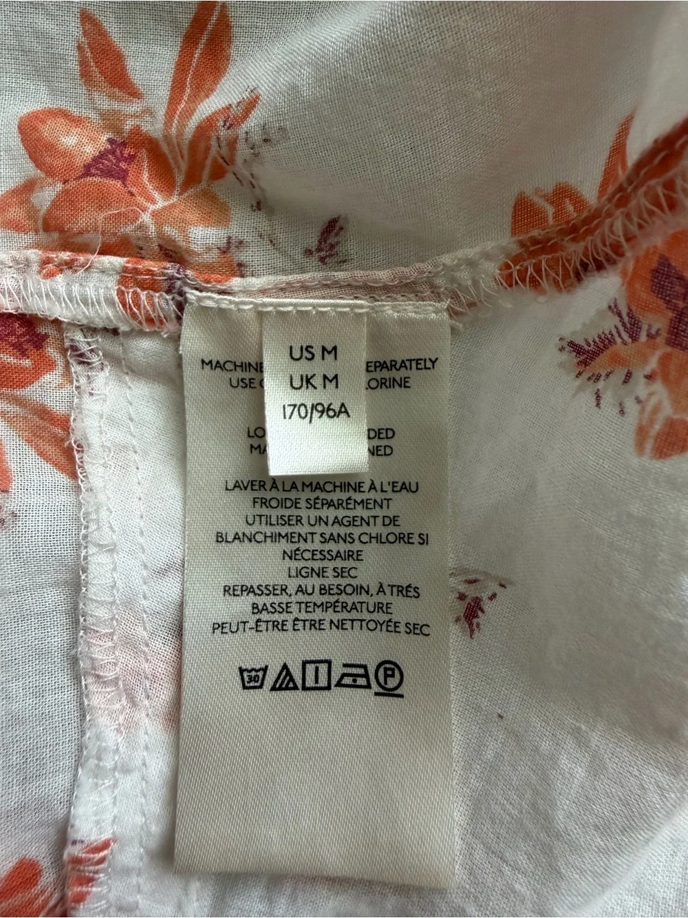 Free People Amanda Wrap Top M Ivory Combo Floral Boho